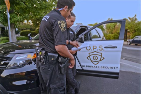 armed security guards patrolling