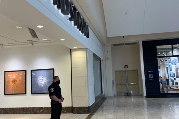 Security GUard performing Loss and Prevention at Nordstrom in Los angeles